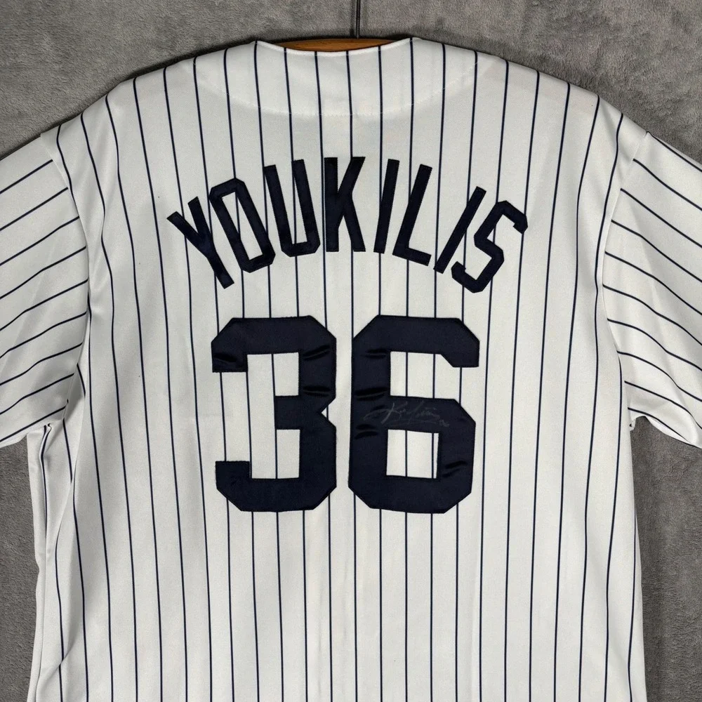 Majestic‎ New York Yankees Kevin Youkilis Authentic Baseball Jersey XL Signed